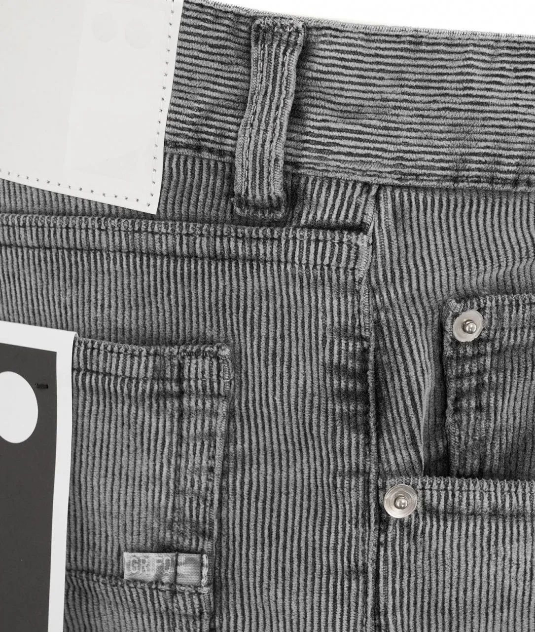 Pantalone in velluto a coste Arrow grigio grigio