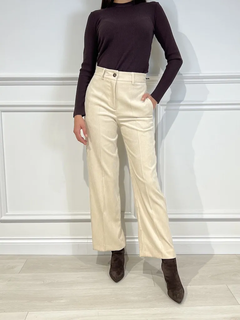Pantalone palazzo in velluto a costine – Vicolo