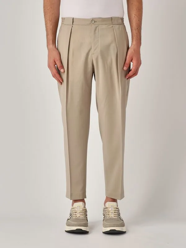 Pantalone uomo Briglia Portobello in lana Beige