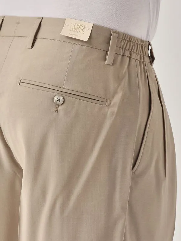 Pantalone uomo Briglia Portobello in lana Beige