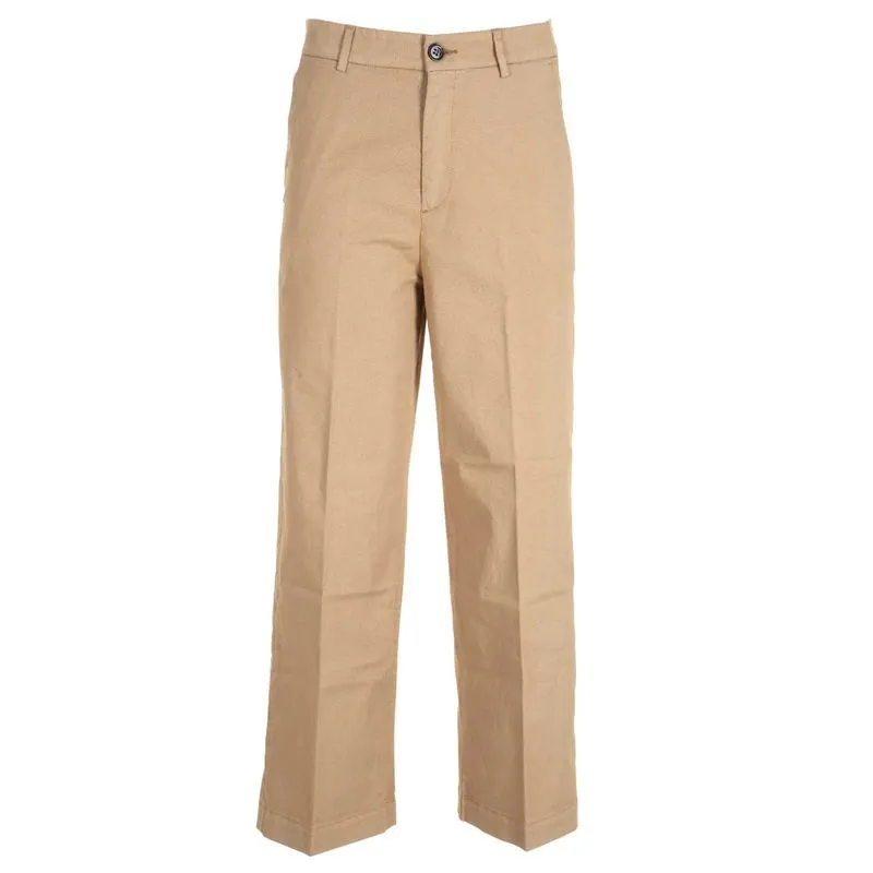 Pantaloni a palazzo con microtrama 