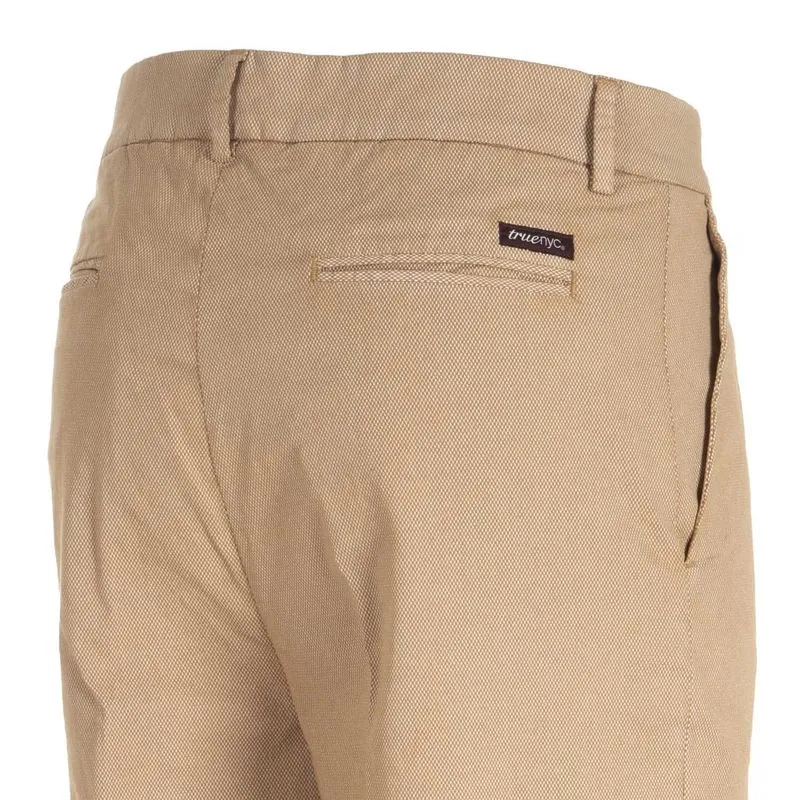 Pantaloni a palazzo con microtrama 