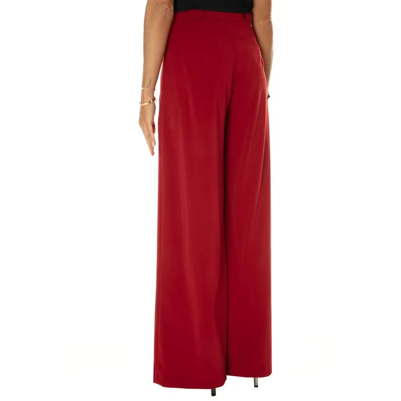 Pantaloni a palazzo Essential rosso 