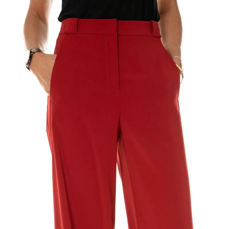 Pantaloni a palazzo Essential rosso 