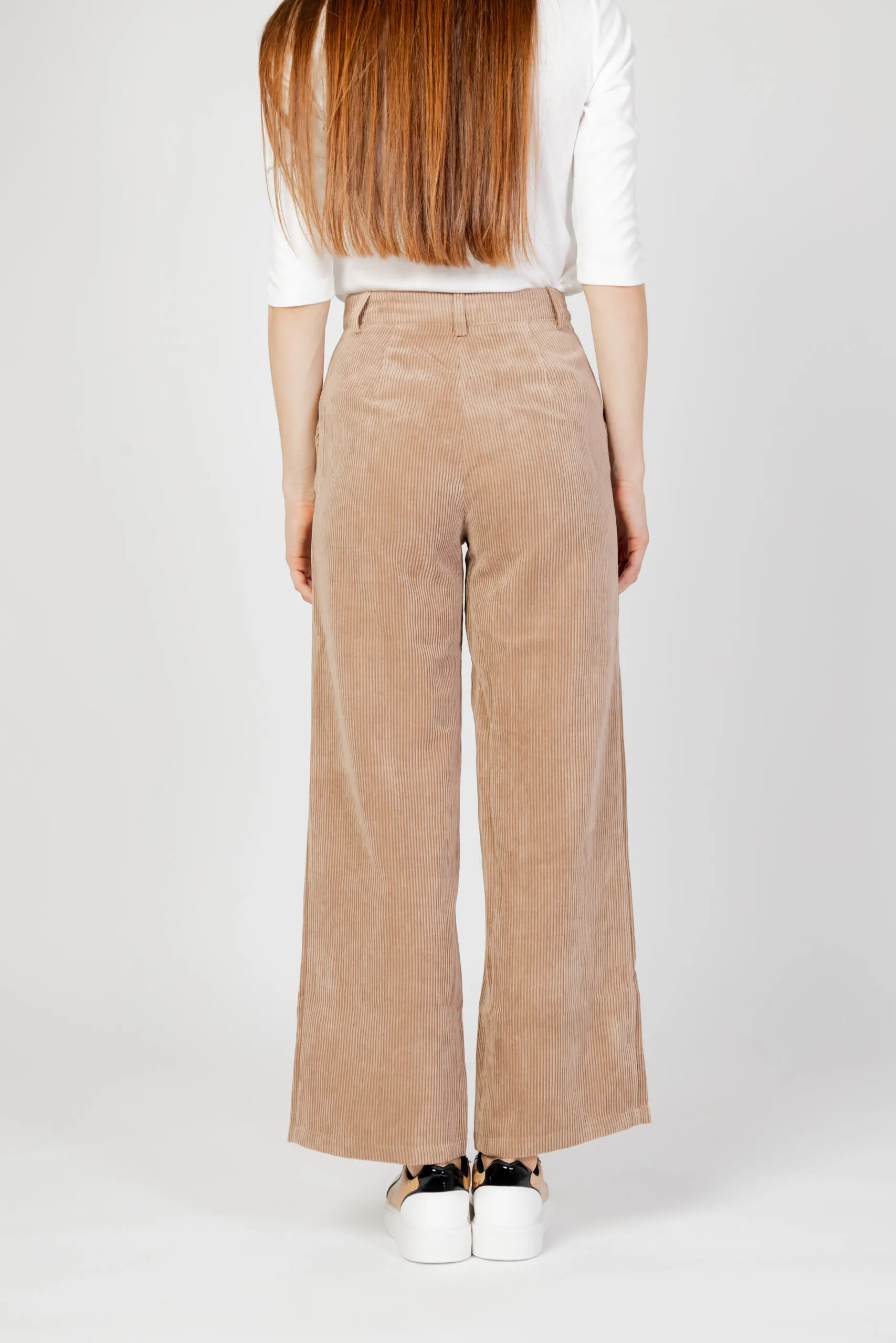 Pantaloni a palazzo Jacqueline de Yong jdyullu hw wide pant wvn Beige scuro