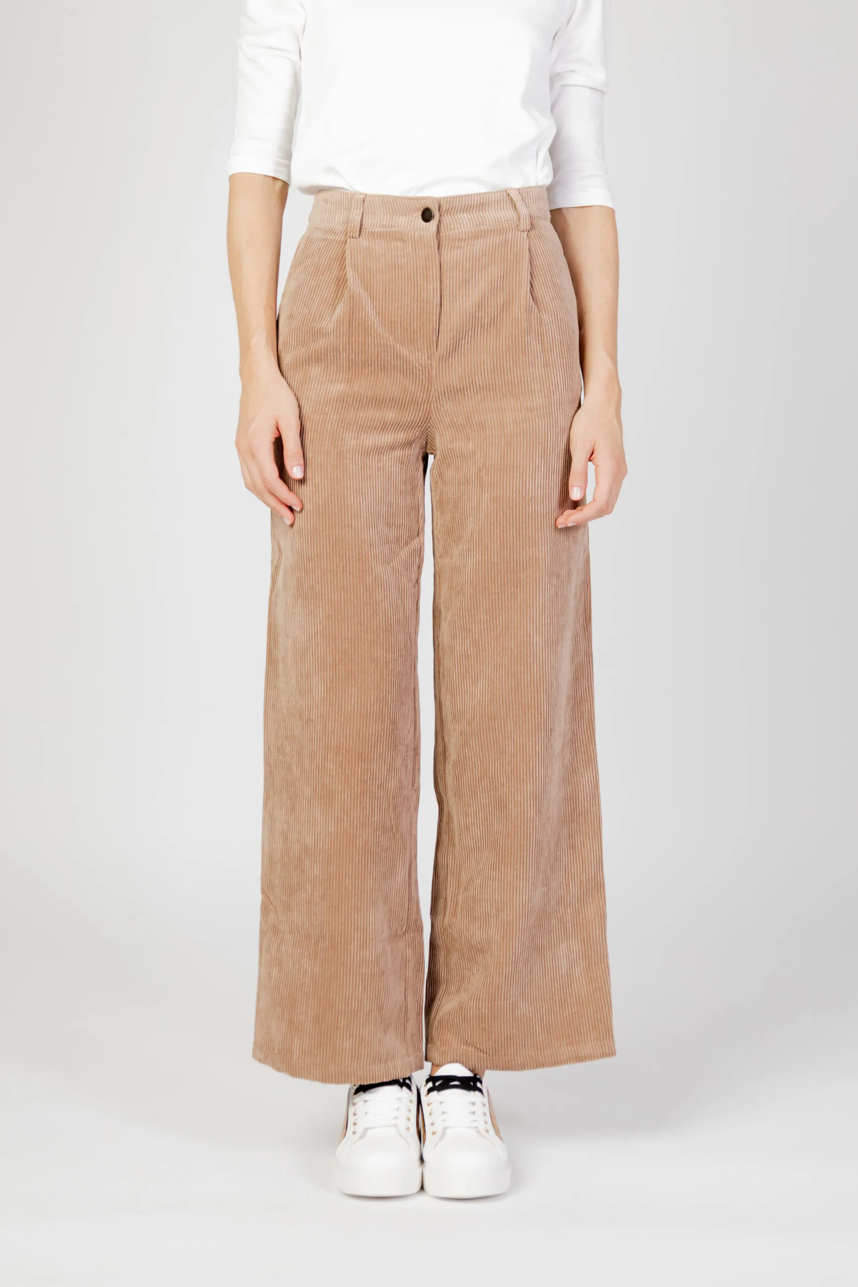 Pantaloni a palazzo Jacqueline de Yong jdyullu hw wide pant wvn Beige scuro