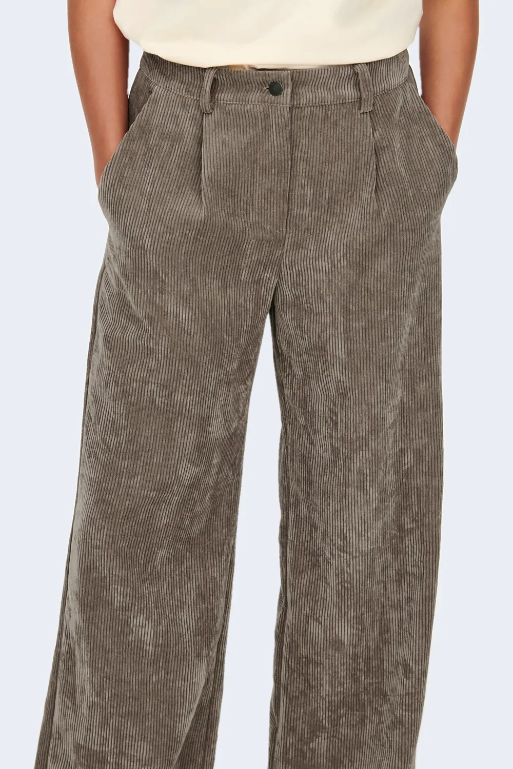 Pantaloni a palazzo Jacqueline de Yong jdyullu hw wide pant wvn Marrone