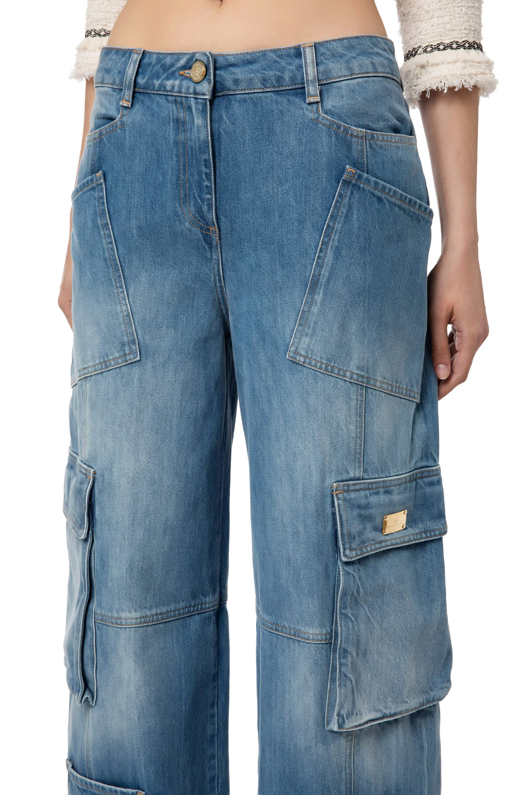 Pantaloni cargo con vestibilità ampia