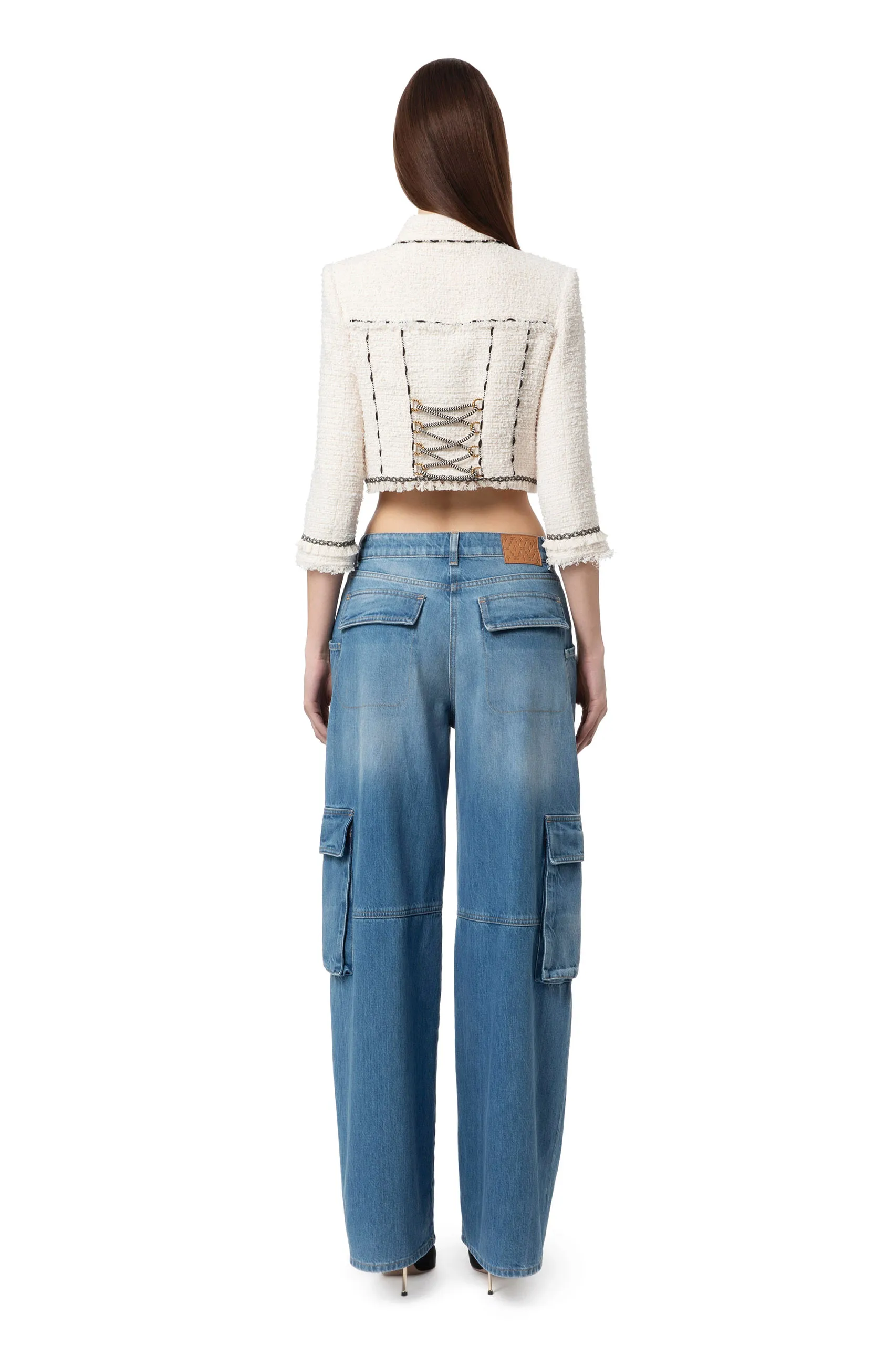 Pantaloni cargo con vestibilità ampia