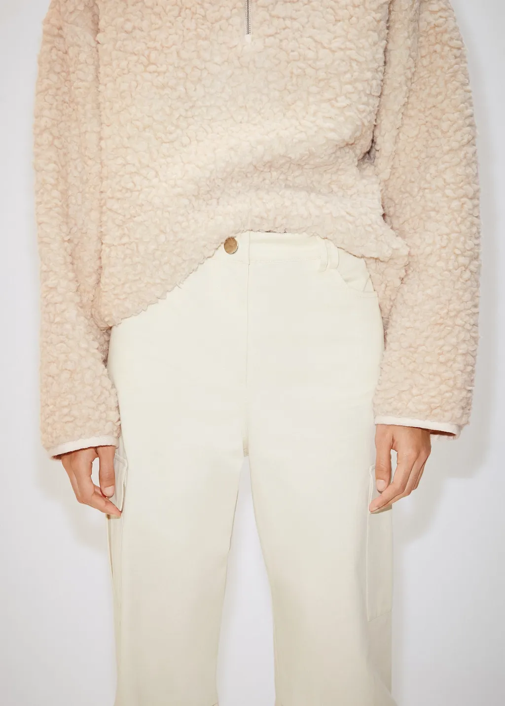 Pantaloni cargo cotone