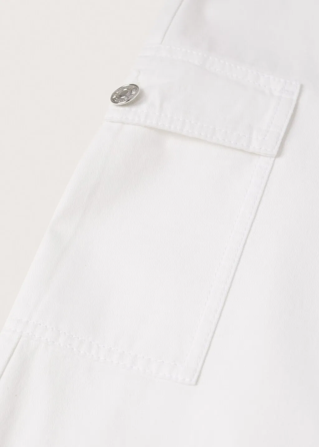 Pantaloni cargo cropped cotone