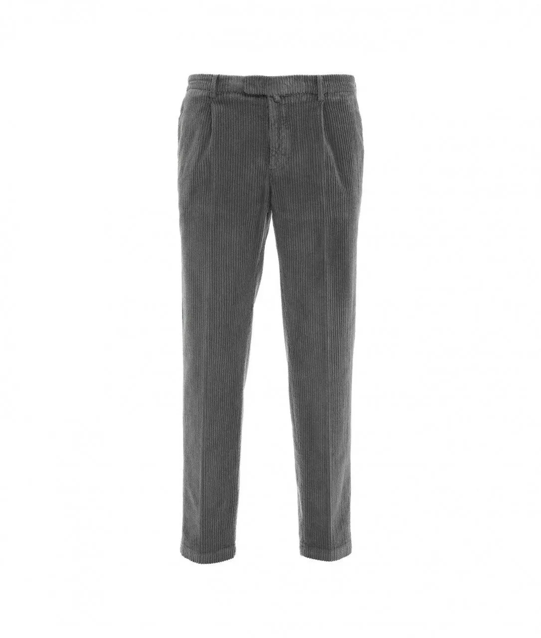 Pantaloni di velluto a coste grigio grigio