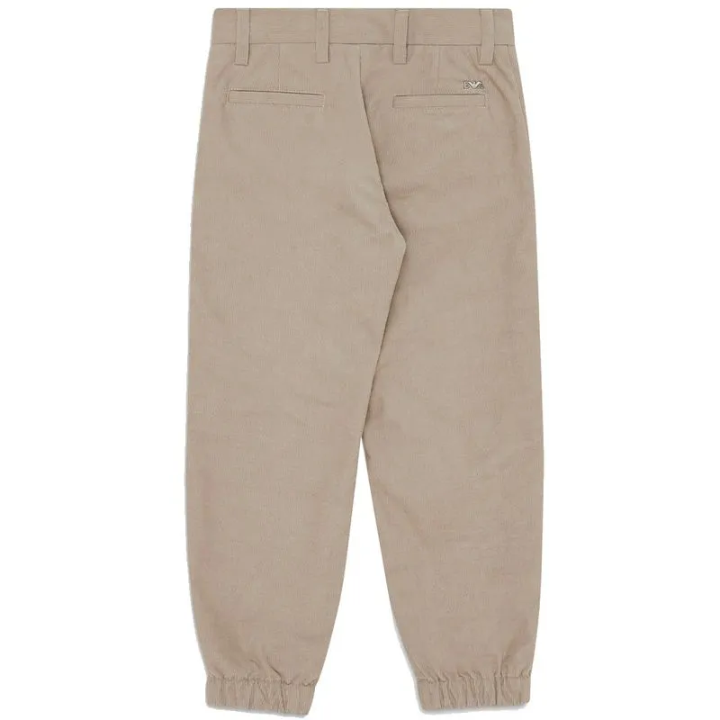 Pantaloni in velluto a costine con fondo elastico da bambino 