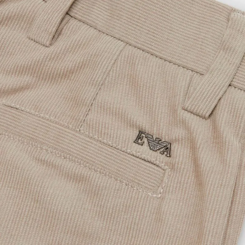 Pantaloni in velluto a costine con fondo elastico da bambino 