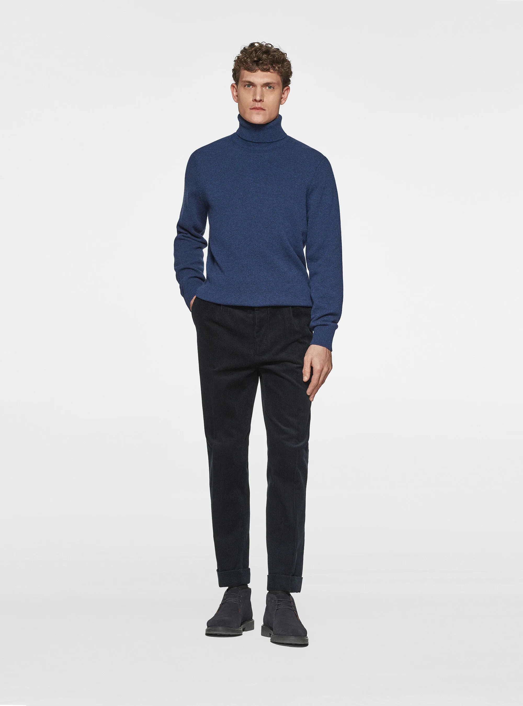 Pantaloni in velluto con cinturino elastico