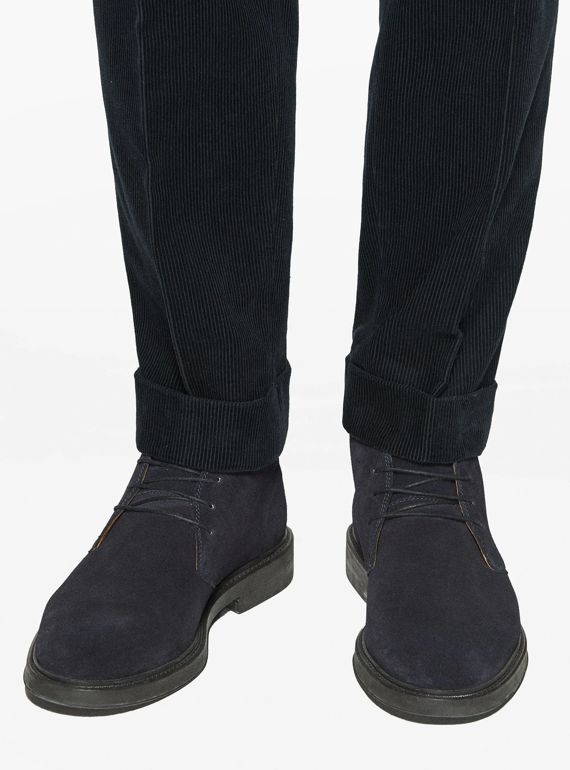 Pantaloni in velluto con cinturino elastico