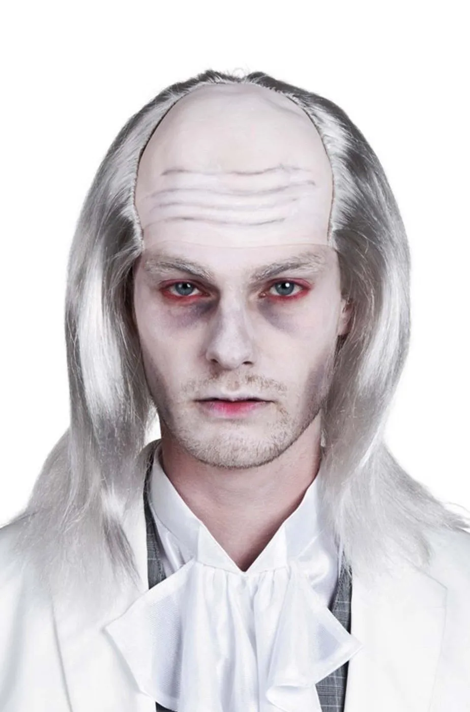 Parrucca Uomo Zombie professore matto  Halloween adattabile per penguin