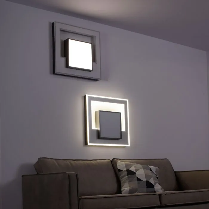 Paul-Neuhaus Q-ALTA Plafoniera LED Nero, 1-Luce, Telecomando