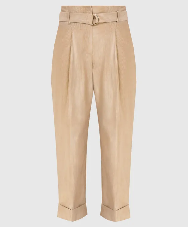 Peserico Pantaloni in velluto a coste beige ChangeClear P04808A01583