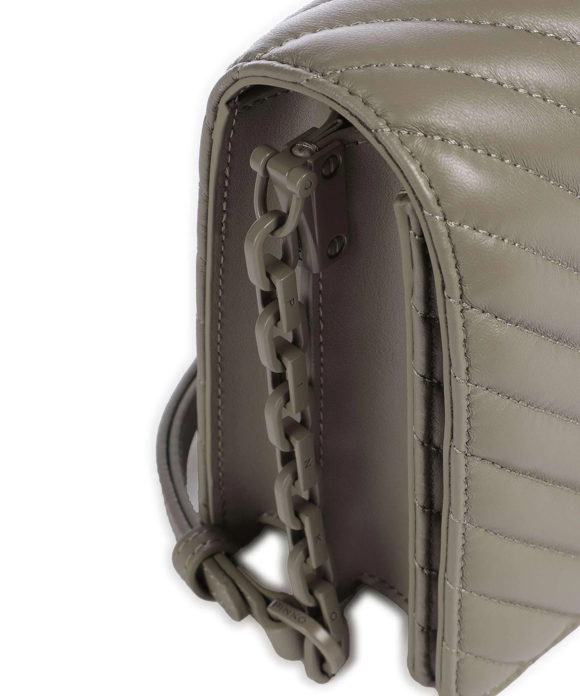  Pinko Love Click Classic Borsa a tracolla pelle di pecora taupe  