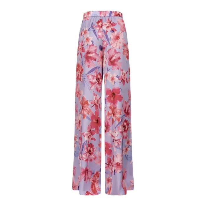 Pinko Pantalone A Palazzo Stampato Lilla