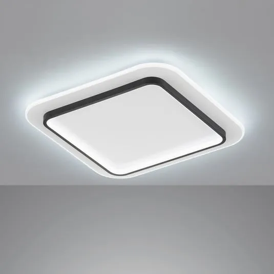 Plafoniera LED Blithe, 50x50cm quadrato