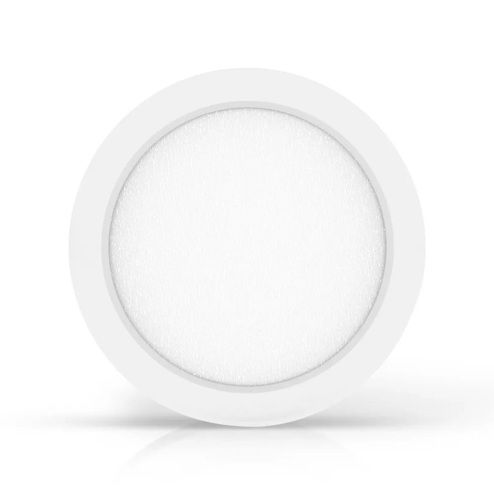 Plafoniera Led slim 18W Bianca Rotonda Bianco neutro 4000K Aigostar