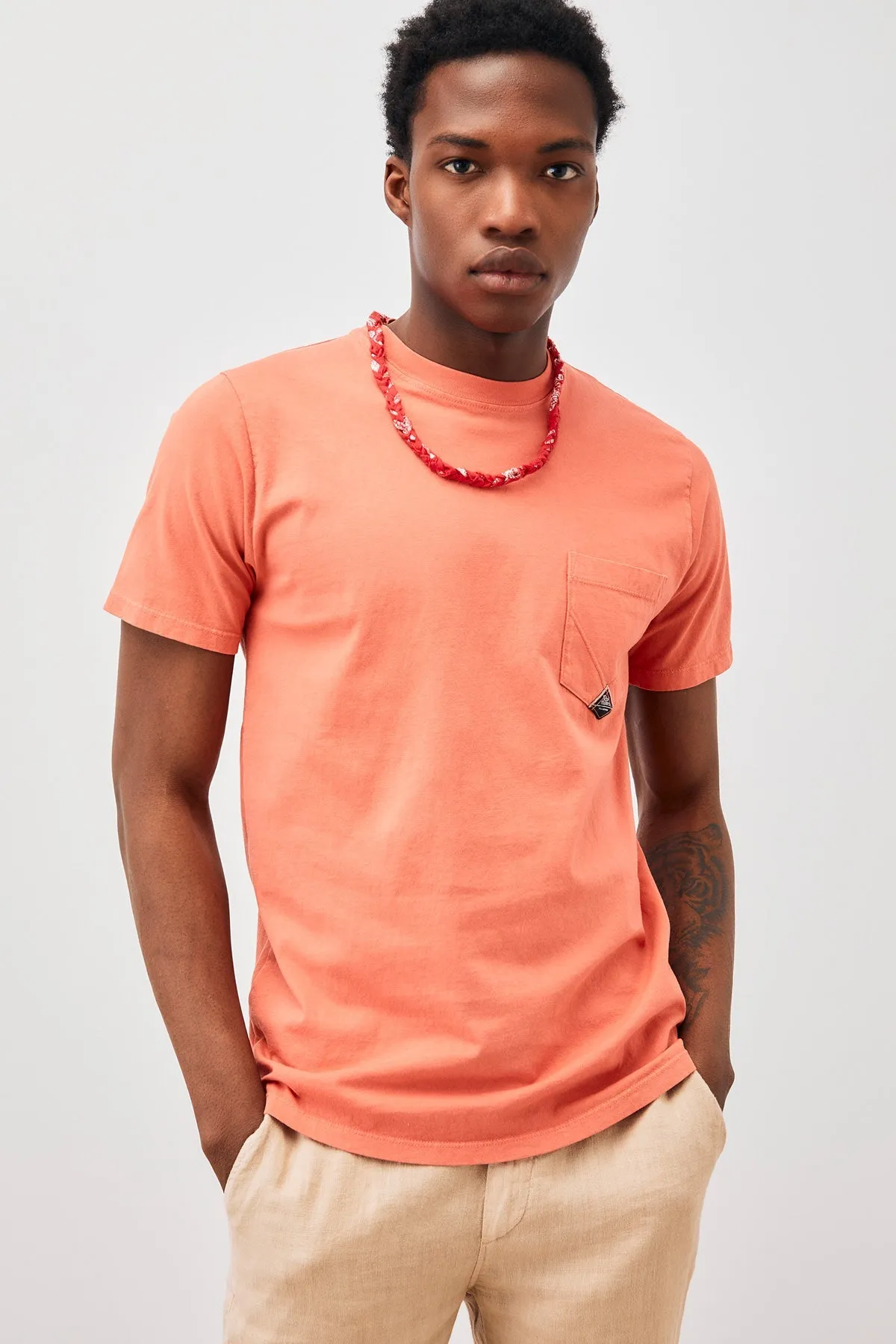 Pocket T-Shirt Jersey French Navy Man  