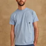 Pocket T-Shirt Jersey French Navy Man  