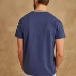 Pocket T-Shirt Jersey French Navy Man  