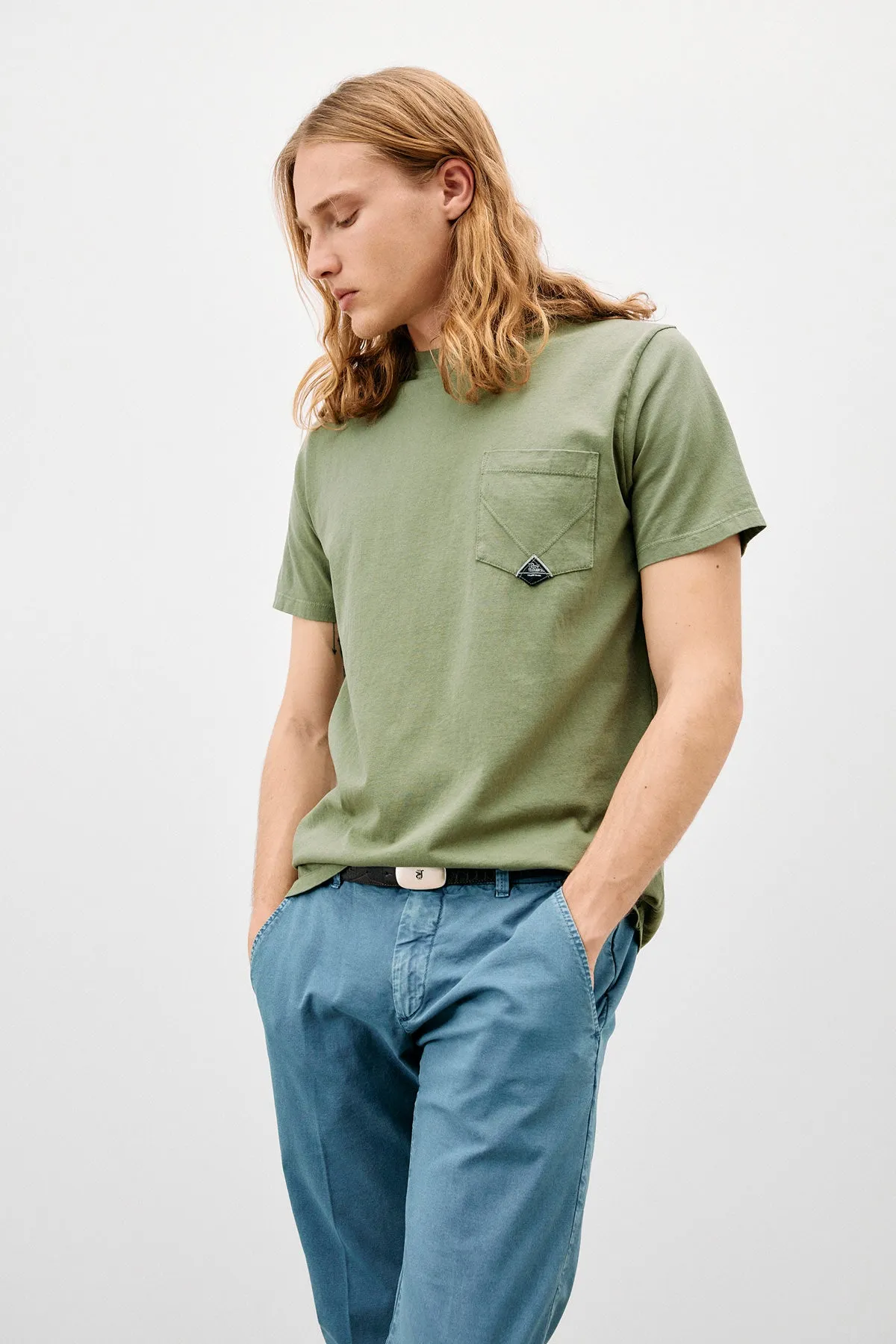Pocket T-Shirt Jersey French Navy Man  