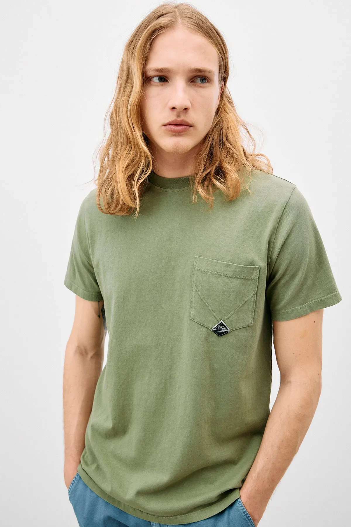 Pocket T-Shirt Jersey French Navy Man  