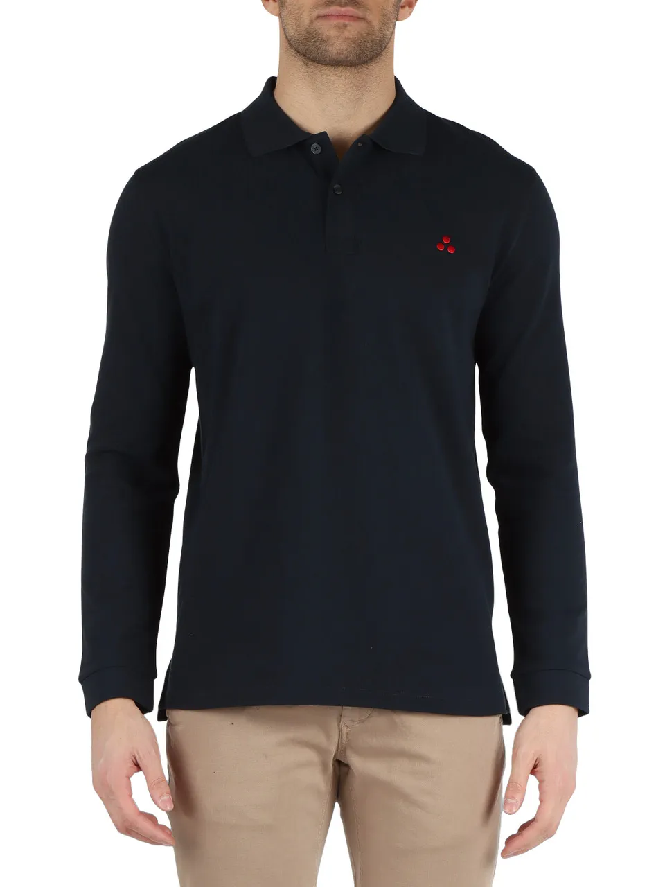 Polo a maniche lunghe in cotone piquet SABER 01