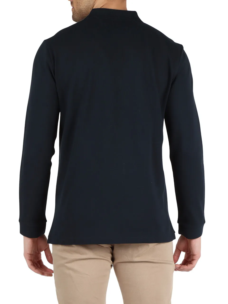 Polo a maniche lunghe in cotone piquet SABER 01