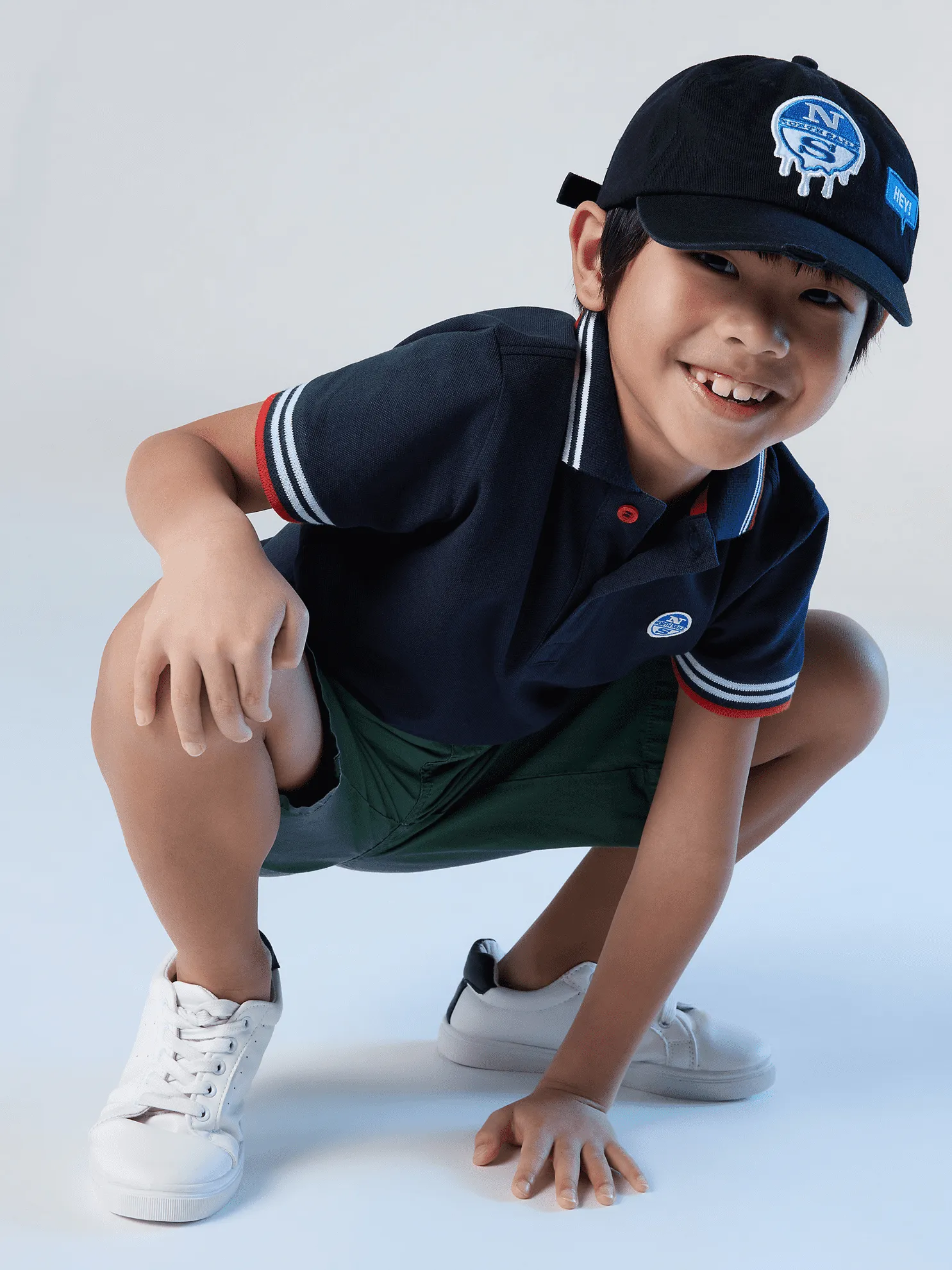 POLO JUNIOR NORTH SAILS GRAPHIC NAVY BLUE 794877 0802