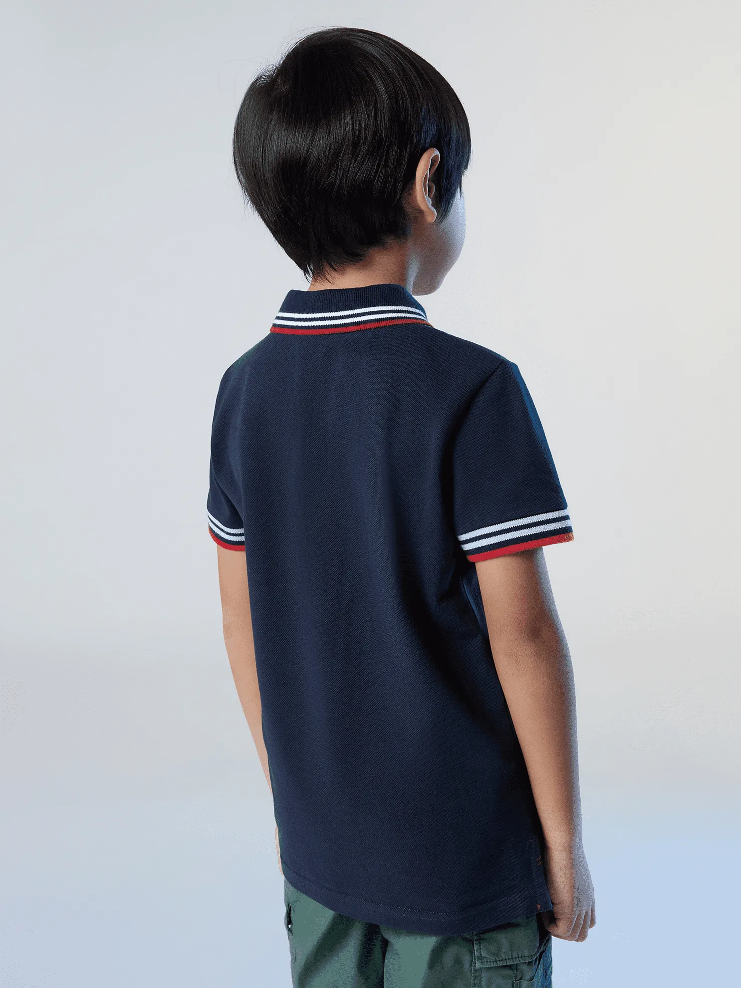 POLO JUNIOR NORTH SAILS GRAPHIC NAVY BLUE 794877 0802