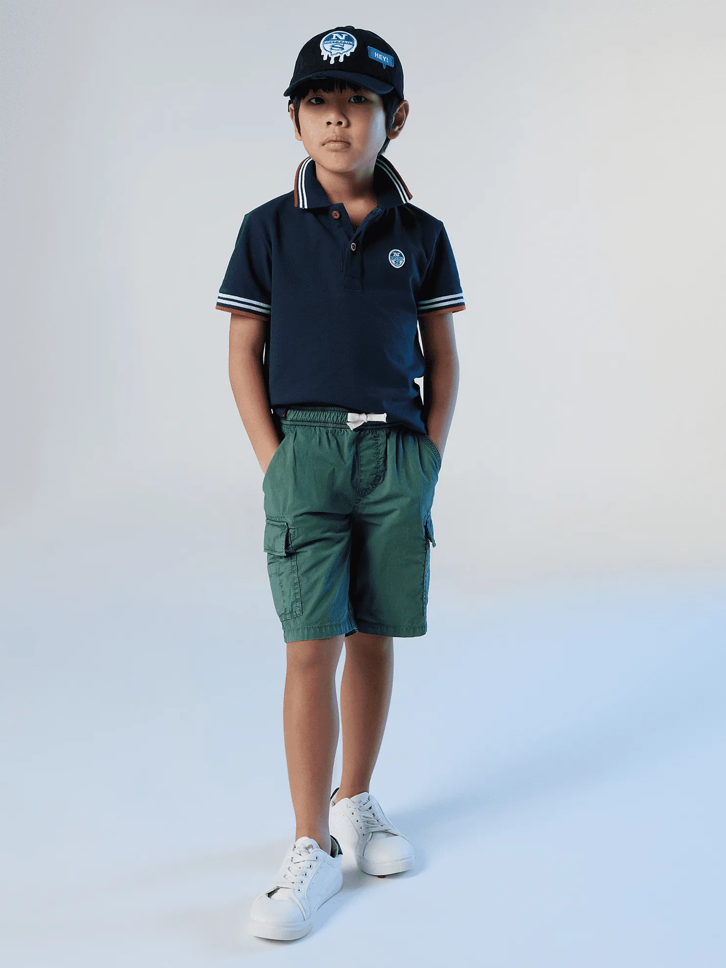 POLO JUNIOR NORTH SAILS GRAPHIC NAVY BLUE 794877 0802
