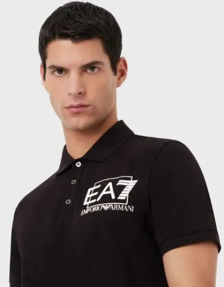 Polo Uomo Manica Corta Ea7 Emporio Armani 3RPF16 1200 Nero