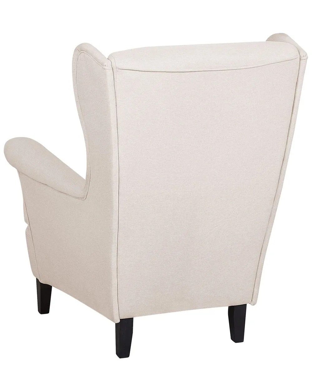 Poltrona Wingback ABSON Tessuto Beige chiaro