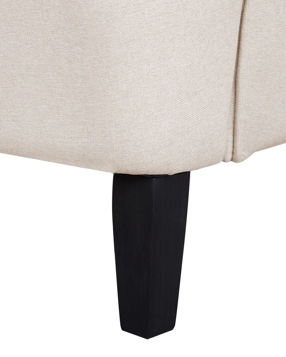 Poltrona Wingback ABSON Tessuto Beige chiaro