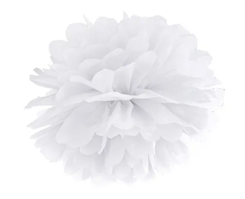 Pompon bianco 25cm