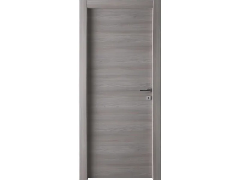 Porta a battente reversibile Aspen soft grey 210x60 cm