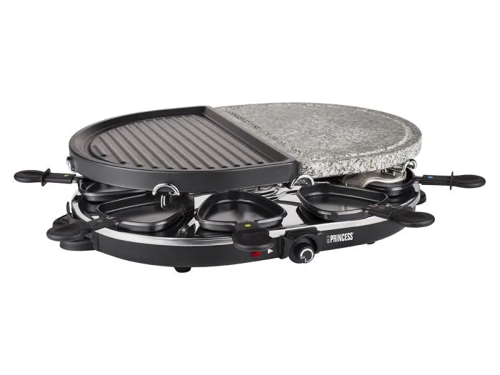 Princess Raclette 8 Oval Stone & Grill Party
