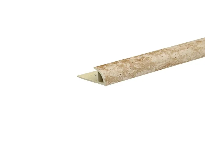 Profilo terminale a quarto di tondo in pvc Ecorondmarm 2,5 m beige opaco