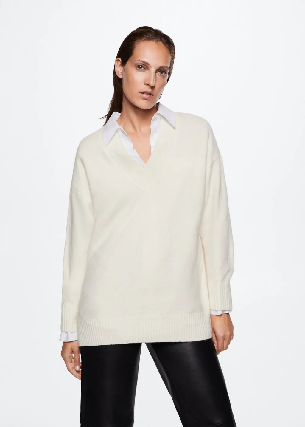 Pullover collo a V