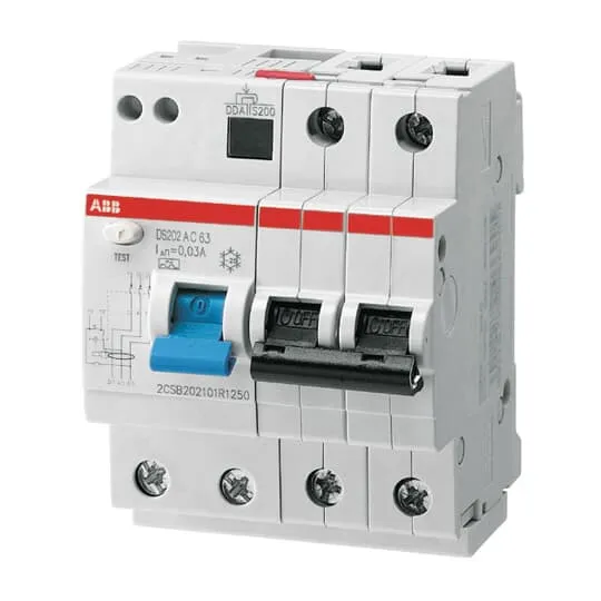 RCBO ABB 2CSR272001R1635, 2P, 63A