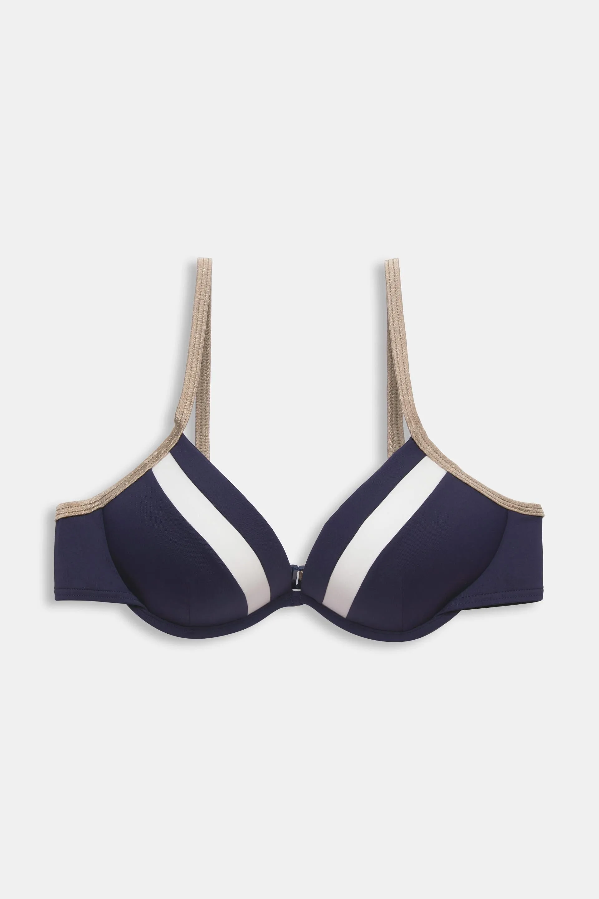 Reggiseno da bikini con ferretto, imbottito e tricolore