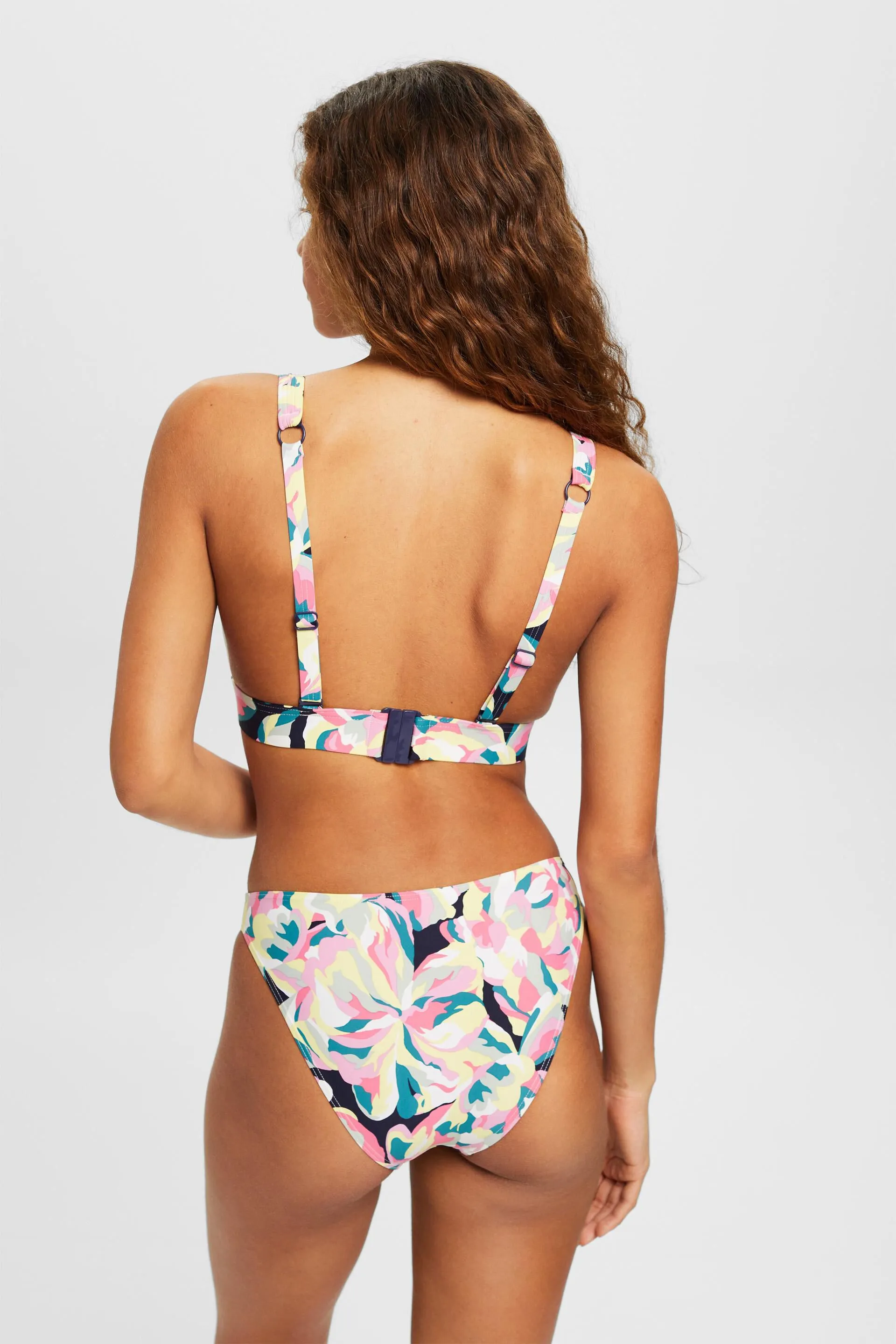 Reggiseno da bikini imbottito e con stampa floreale