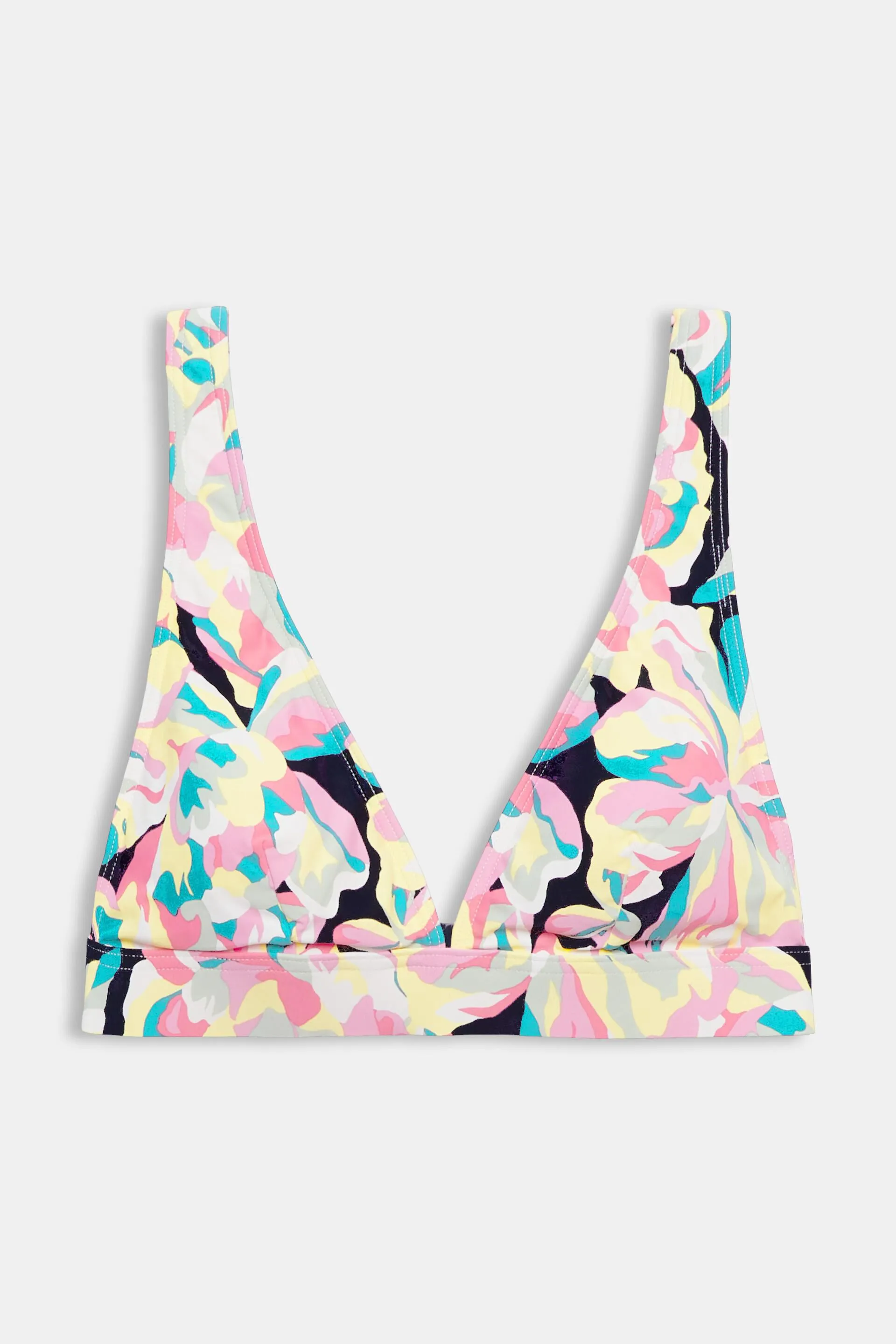 Reggiseno da bikini imbottito e con stampa floreale