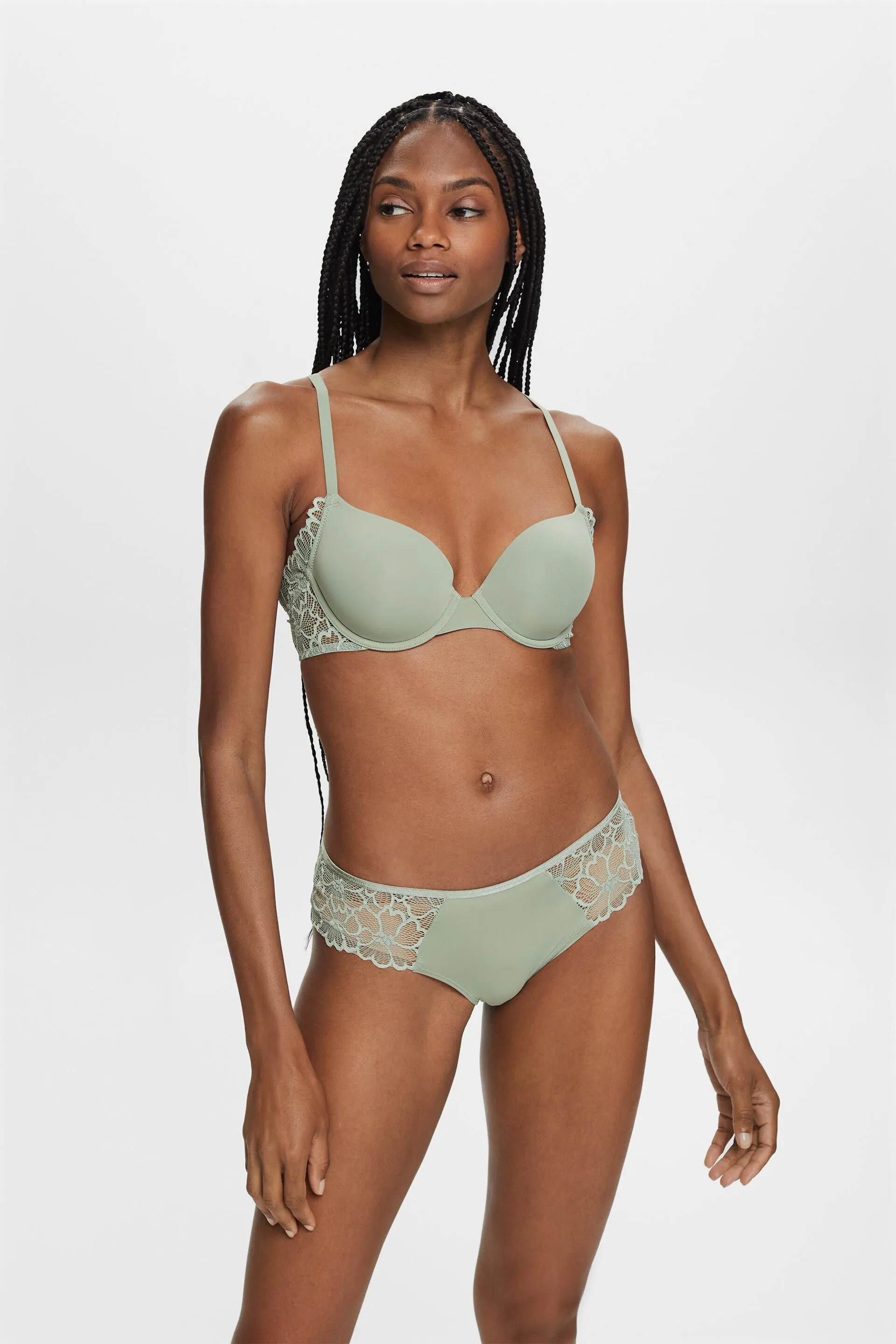 Reggiseno in pizzo imbottito con ferretto